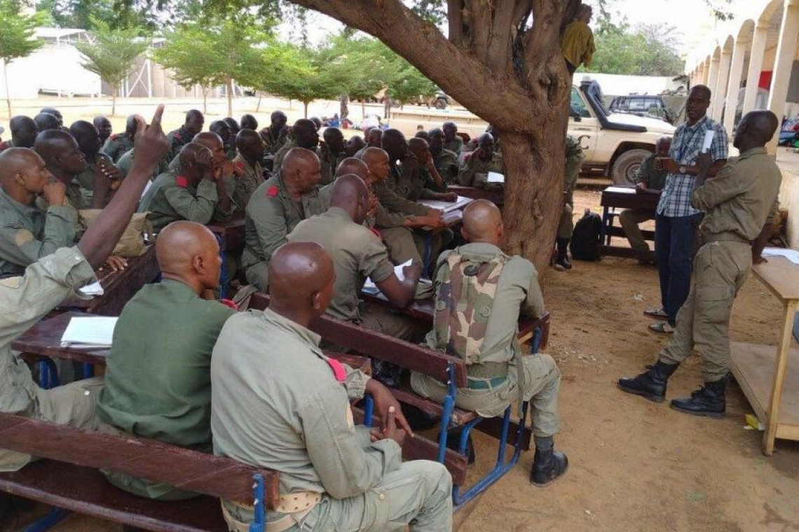 A Gao, la MINUSMA forme les soldats de la Garde Nationale sur le Droit International