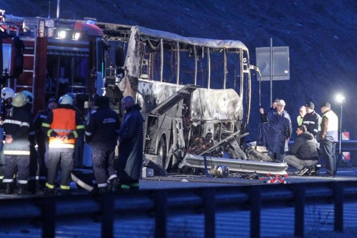 Bulgarie : 46 personnes calcinées dans un autocar qui s’est embrasé lors d’un accident de la route