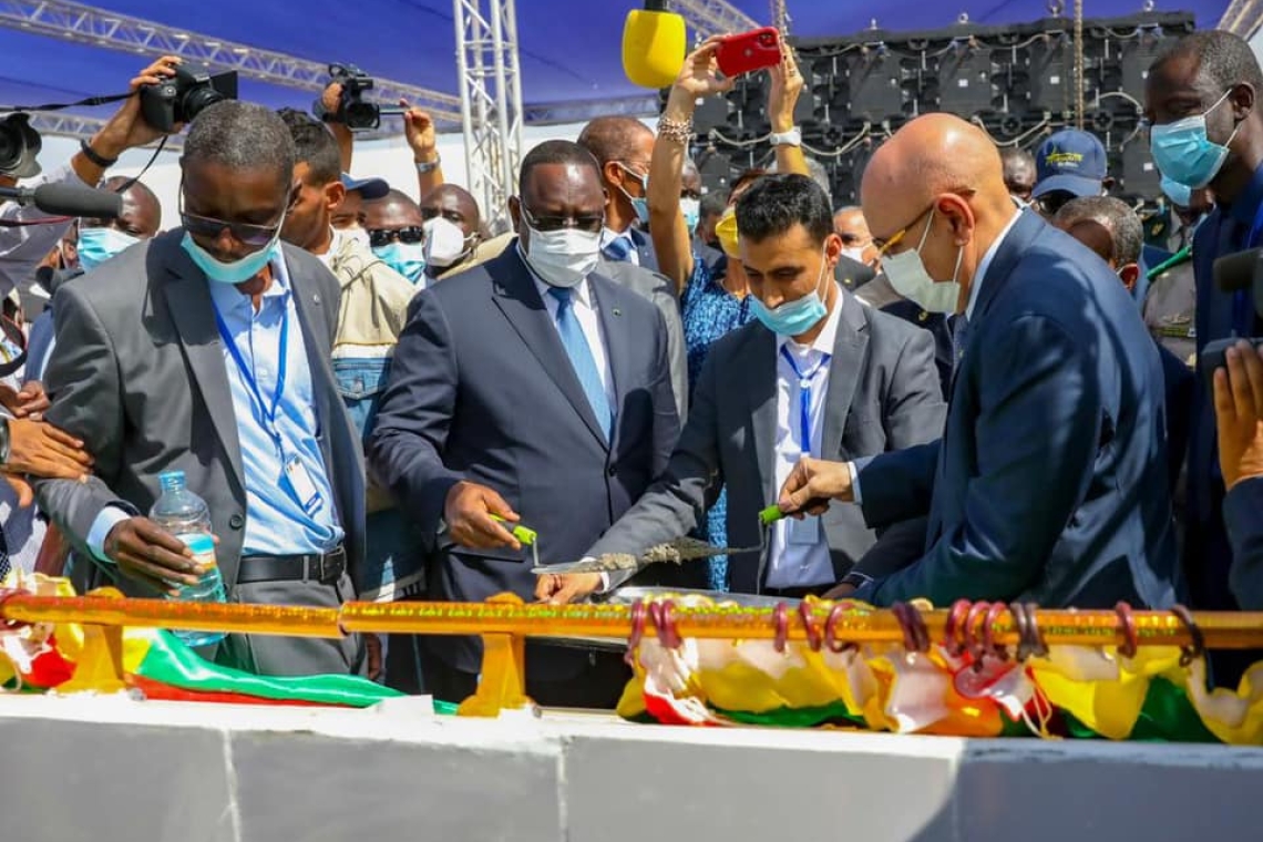 L'intégration régionale : Mohamed Ould Cheikh El Ghazouani et Macky Sall posent la première pierre du pont de Rosso entre les deux pays