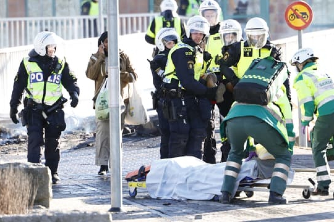 Suède : des affrontements violents font trois blessés par balles