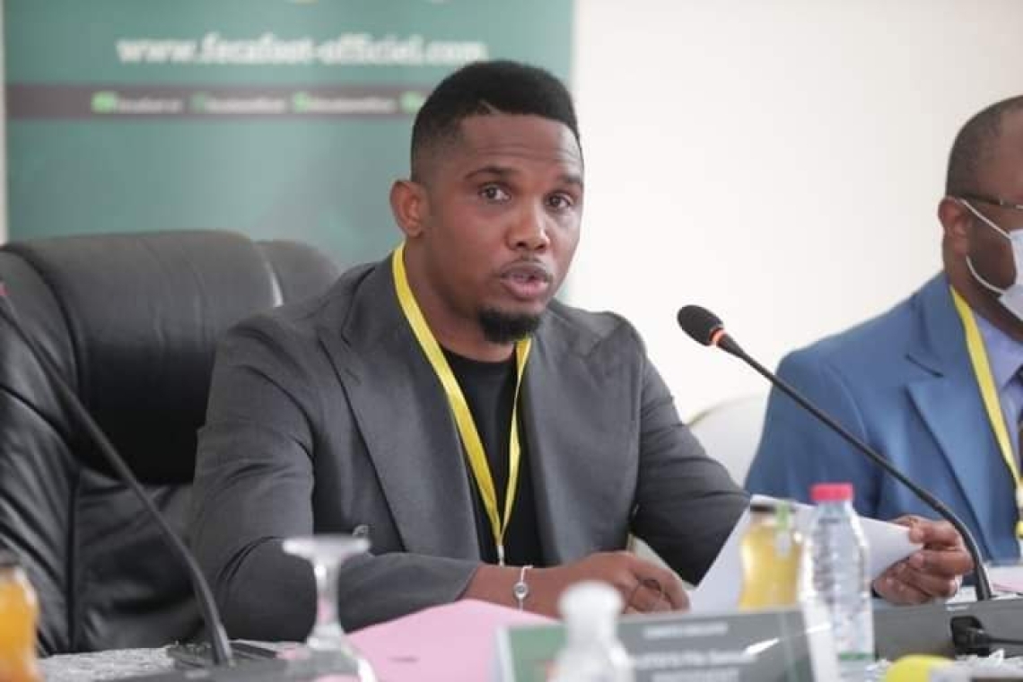 Sport / Cameroun /  Fécafoot : Samuel Eto'o suspend le secrétaire général de la Fédération Camerounaise de Football Benjamin Didier Banlock