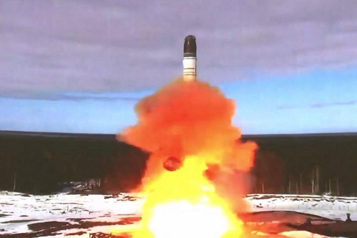 Russie : Sarmat le dernier des missiles balistiques russes testé avec succès