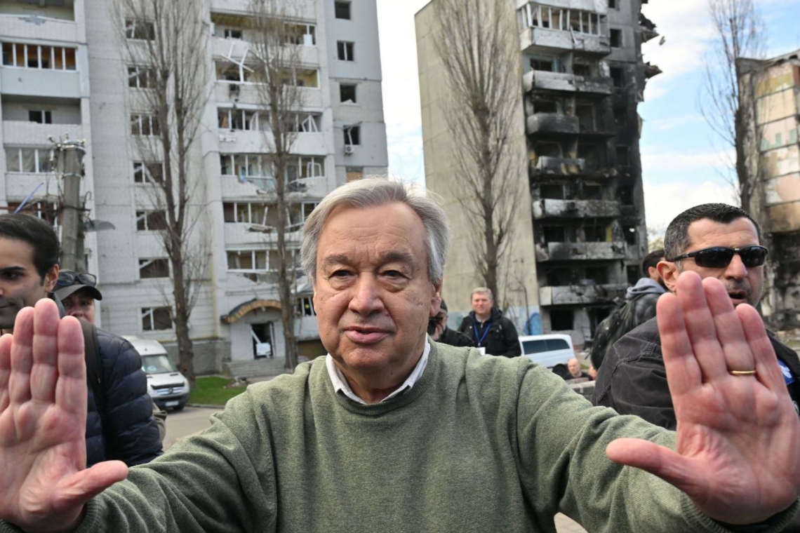 Politique / Guerre en Ukraine : Antonio Guterres à Borodianka et à Boutcha