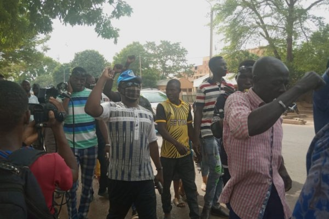 Burkina Faso : des manifestants exigent la libération du lieutenant-colonel Zoungrana