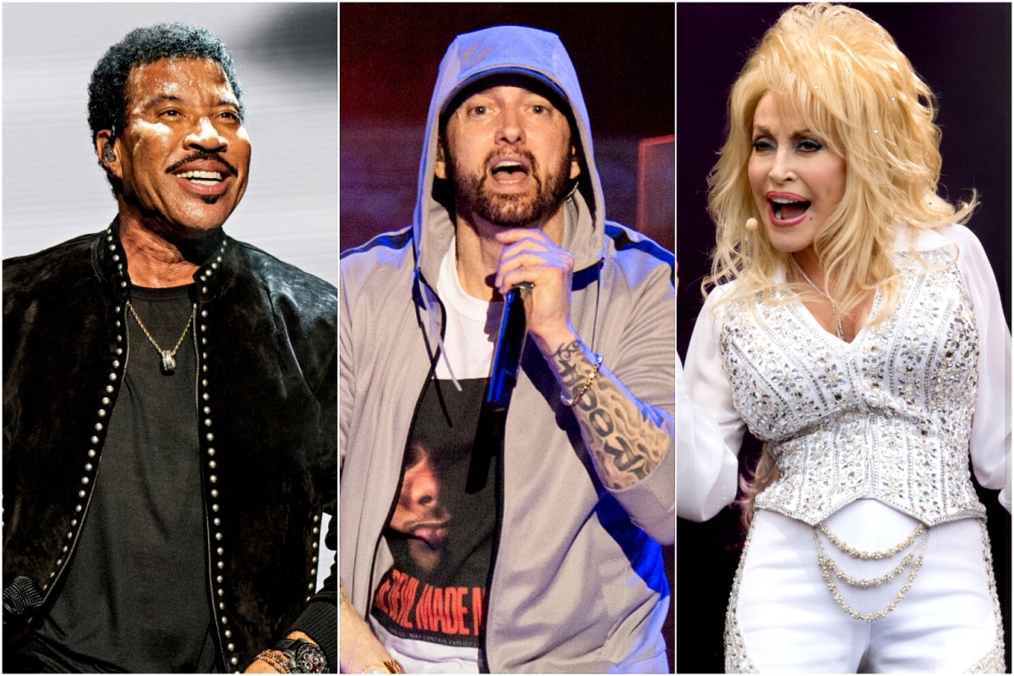 USA : les musiciens Eminem, Dolly Parton, et Eurythmics entrent au panthéon du rock