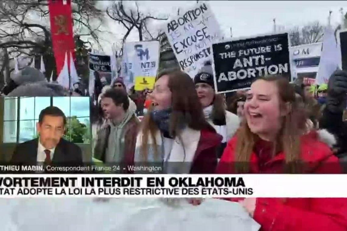 USA: l'Oklahoma adopte une loi qui interdit totalement l'avortement