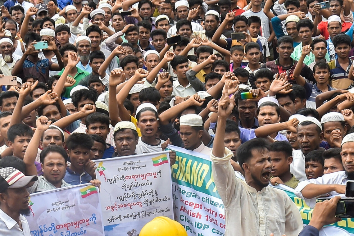 Bangladesh : Les réfugiés rohingyas manifestent pour exiger leur retour en Birmanie