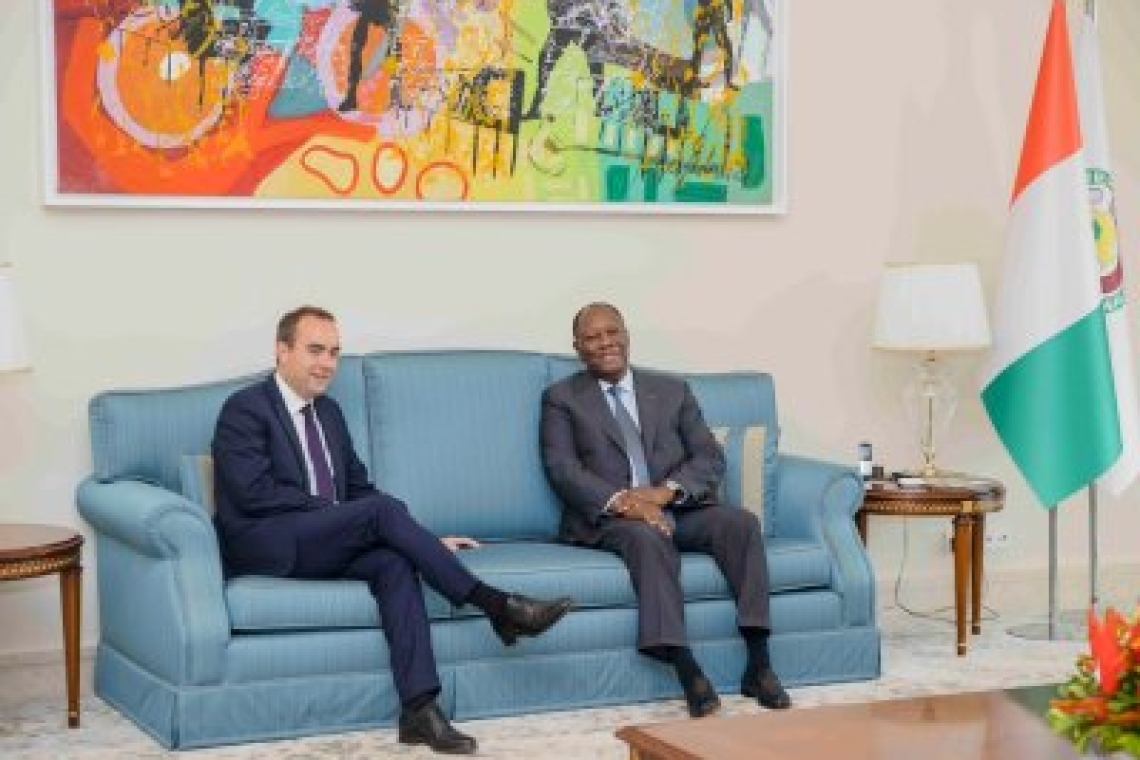 Côte d’Ivoire : Sécurité, le ministre français des Armées Sébastien Lecornu reçu à Abidjan