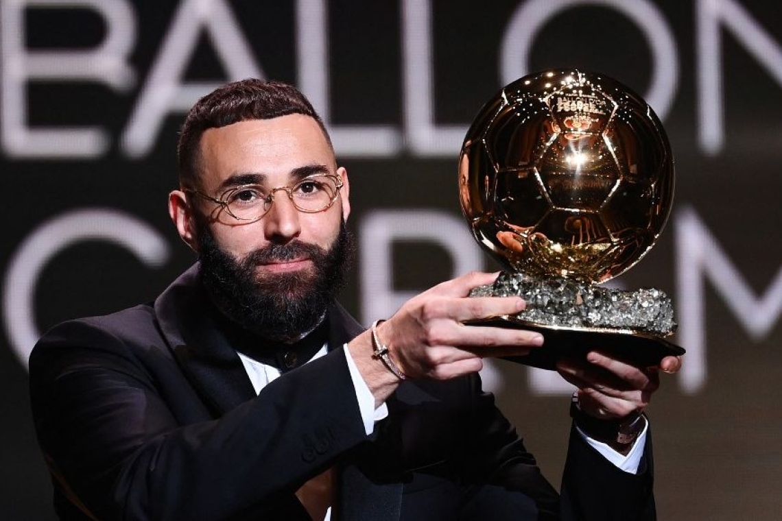 Karim Benzema récompensé par le Ballon d’Or 2022 