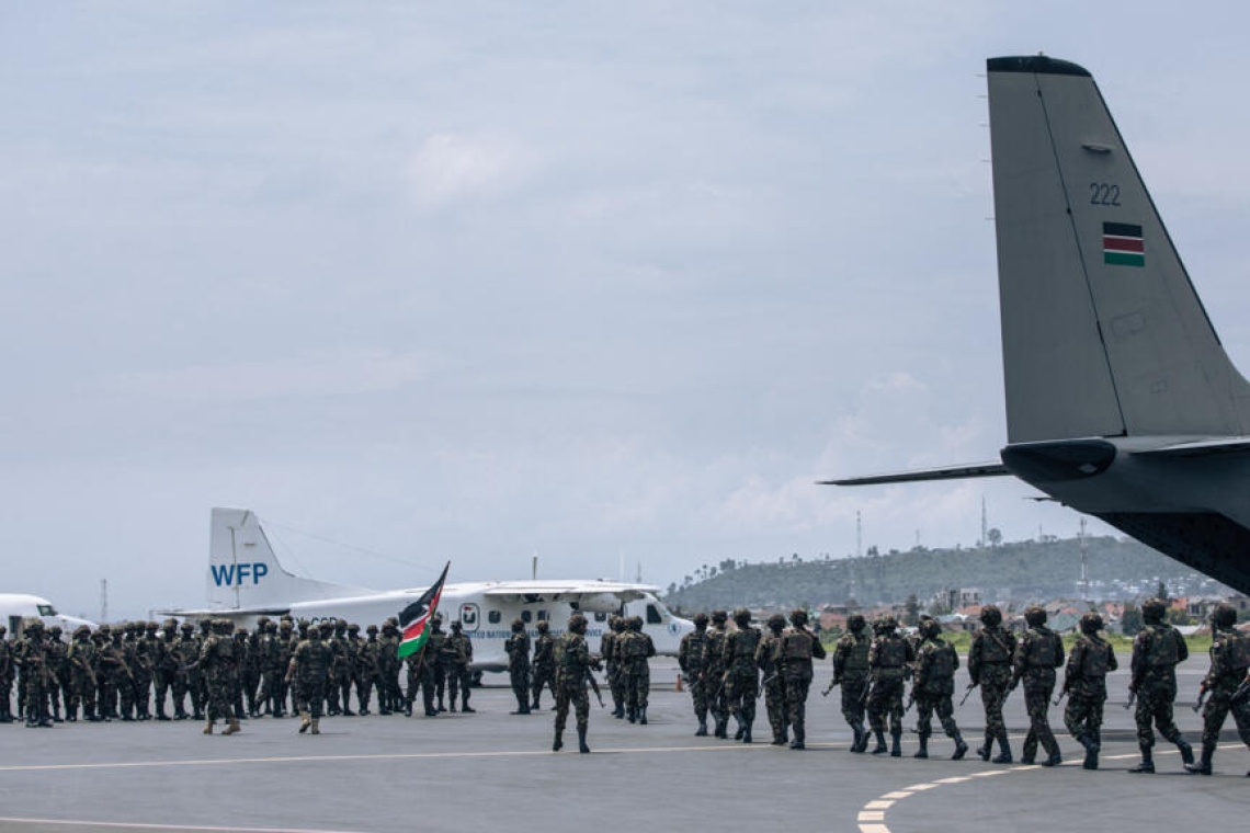 RDC : Arrivée des premiers soldats kényans à Goma