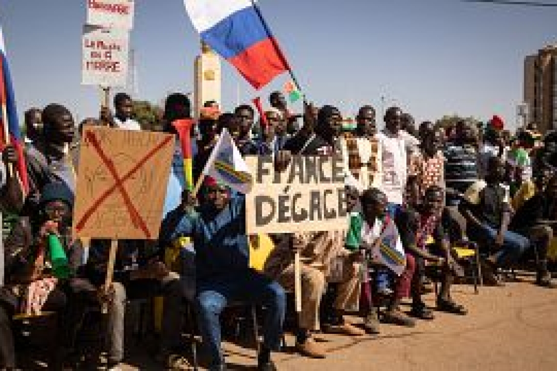 Burkina Faso : Manifestation contre la présence française