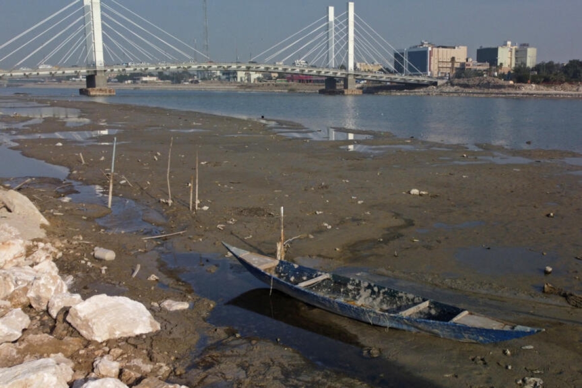 Irak: les fleuves Tigre et Euphrate subissent à nouveau une forte baisse de niveau