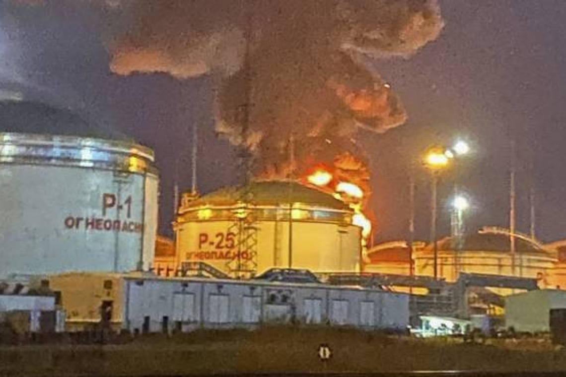 Incendie dans une raffinerie de pétrole visée par un drone