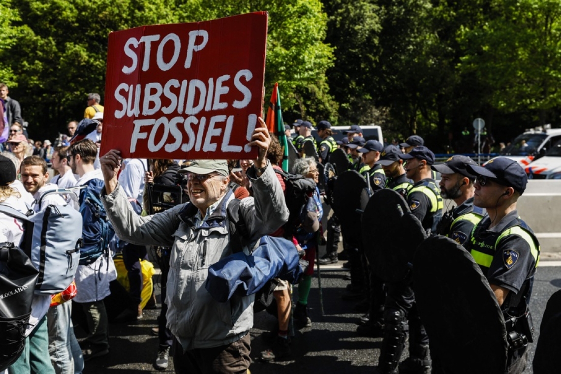 Manifestation pour le climat aux Pays-Bas: plus de 1500 personnes interpellées