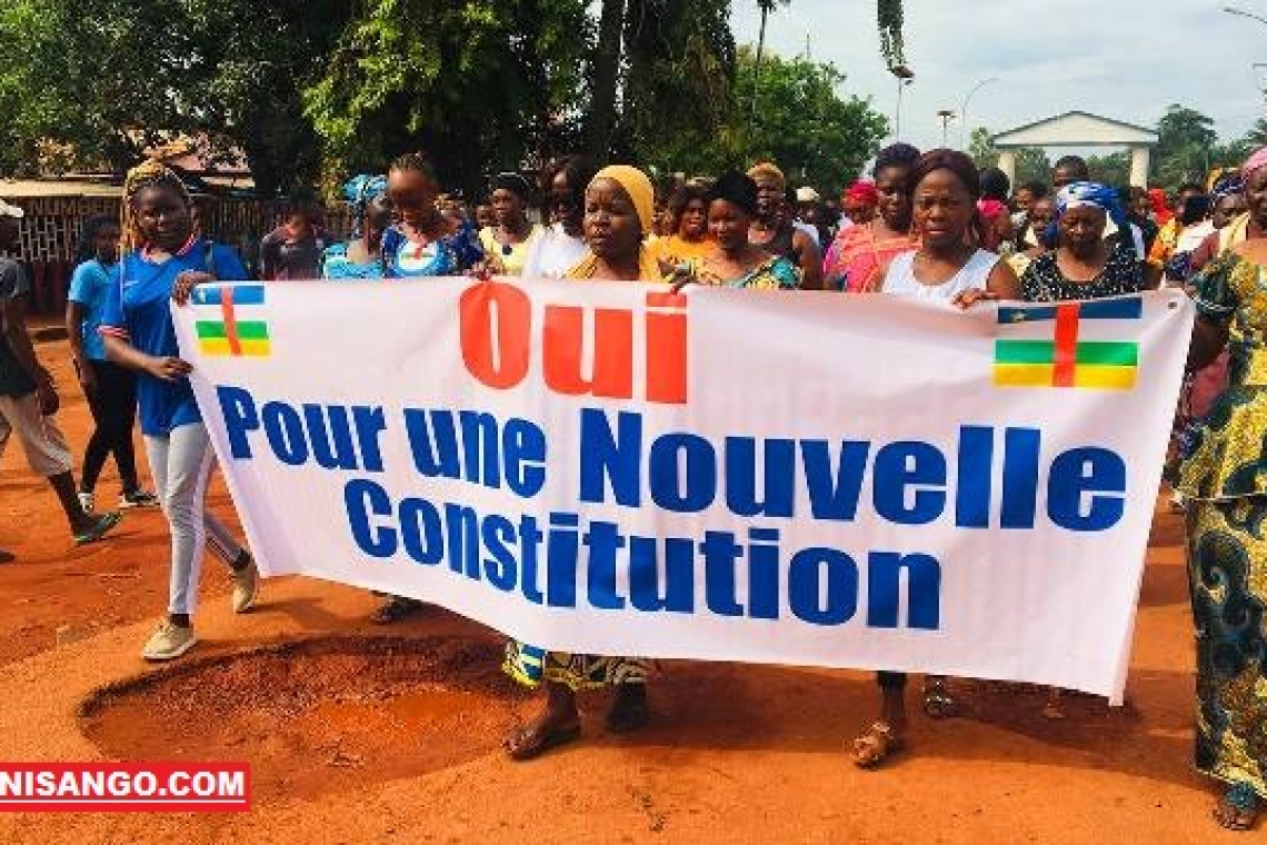 Centrafrique : Une manifestation en soutien au référendum constitutionnel