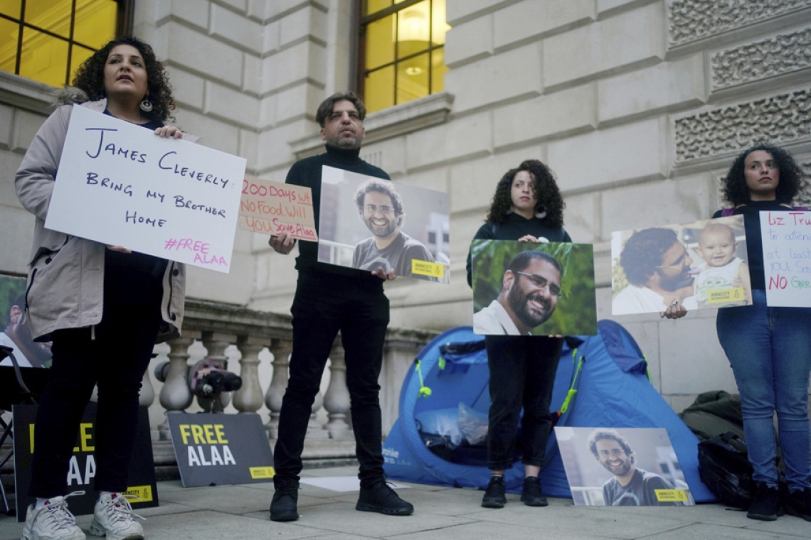 Royaume Uni : Une manifestation de soutien pour l'opposant égyptien Alaa Abdel Fattah