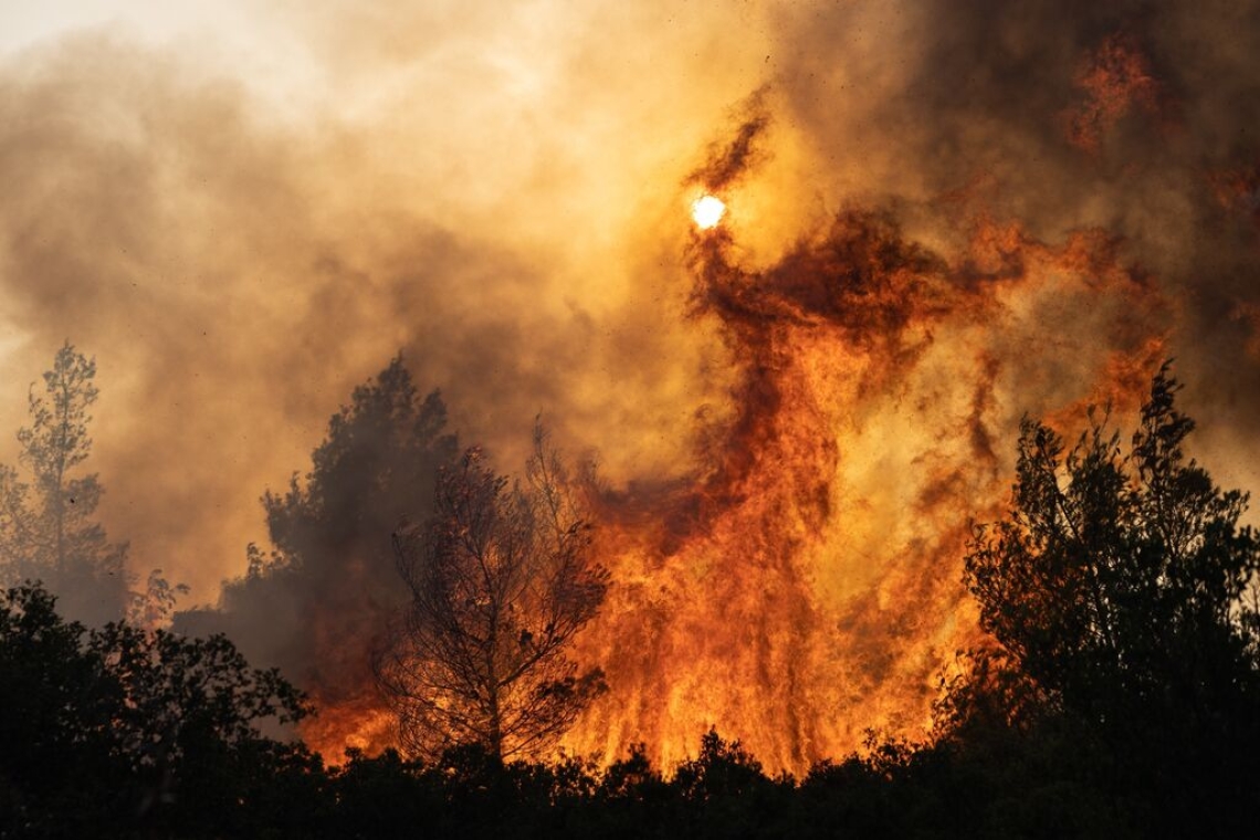 Incendie hors de contrôle en Grèce