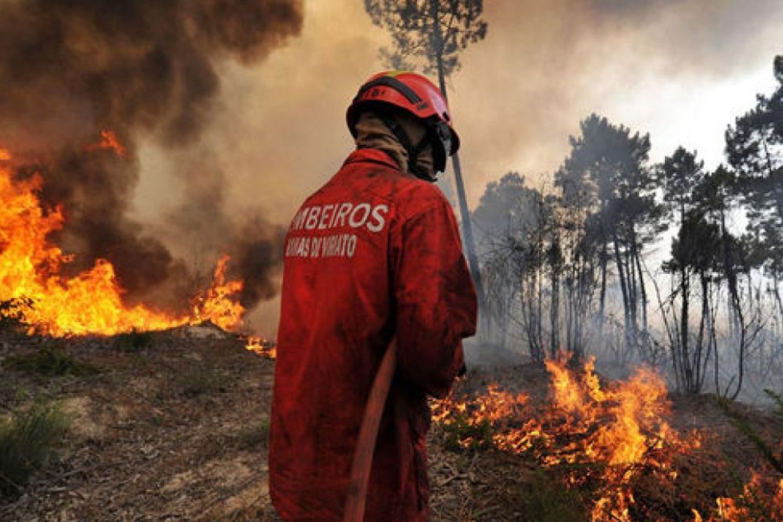 Portugal : des centaines de pompiers mobilisés sur un feu de forêt à Sintra