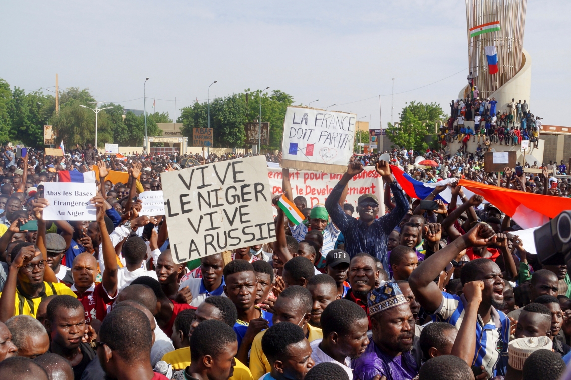 Niger: Les étudiants manifestent leur soutien aux militaires