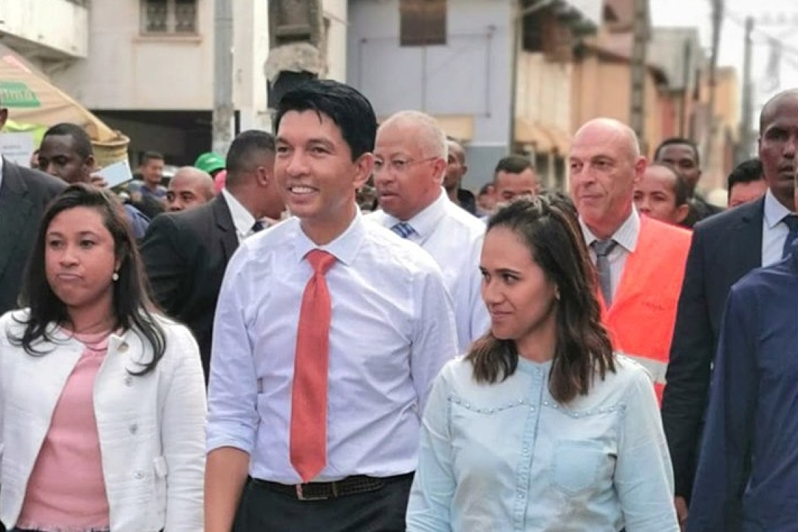 Andry Rajoelina en campagne dans le nord de l'île