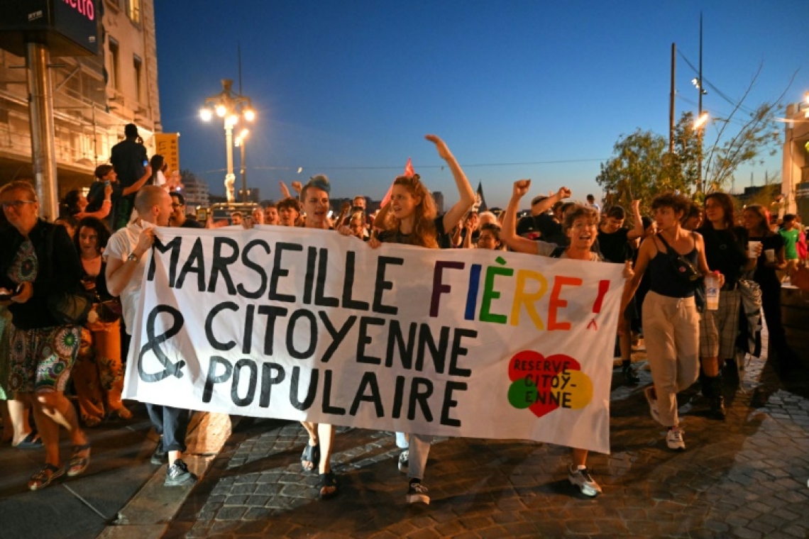 Marseille célèbre la défaite de l'extrême droite aux législatives 2024