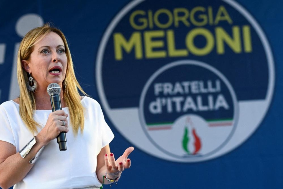 Giorgia Meloni à l'offensive sur l'audiovisuel public italien