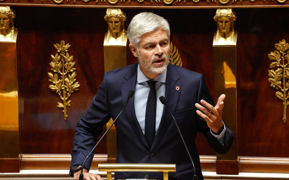 Laurent WAUQUIEZ, député LR Les Républicains du Puy de DômeAssemblée Nationale, Paris, France, le 8 septembre 2025Séance d'engagement de responsabilité du gouvernement à travers un vote de confiancePhoto : LP / Olivier Corsan