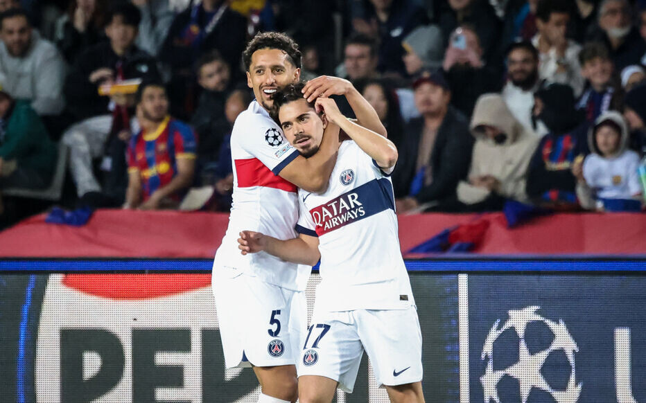SportStade olympique Lluís-Companys (Barcelone), le 16 avril 20241/4 de finale retour de ligue des championsBarcelone - PsgMarquinhos / VitinhaPhoto LP / Fred Dugit