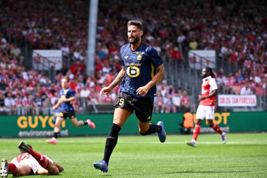 Premier but de Giroud avec Lille – Le retour gagnant du champion sur les pelouses françaises