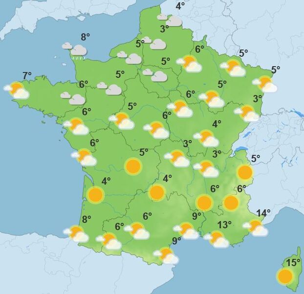 Prévisions du 30 juillet 2025 – Nord pluvieux, soleil radieux en région Méditerranée