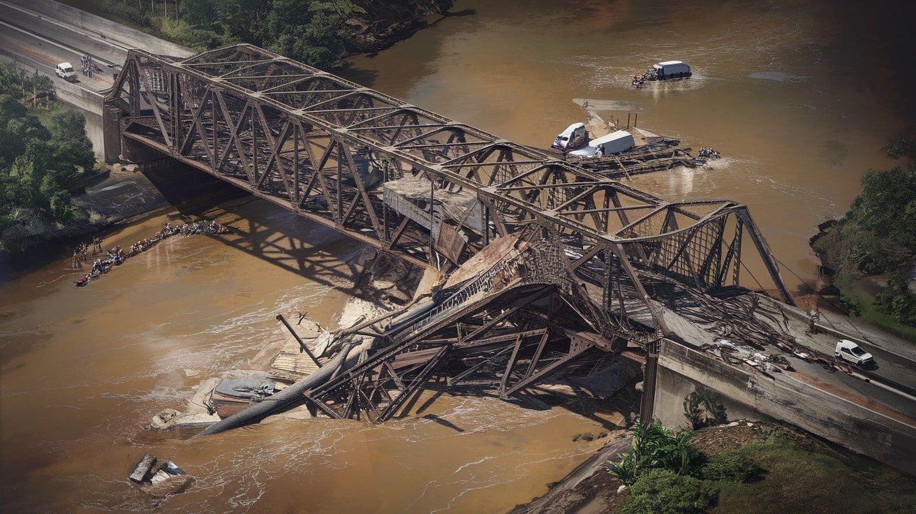 Brésil : effondrement d'un pont et menace de pollution à l'acide sulfurique