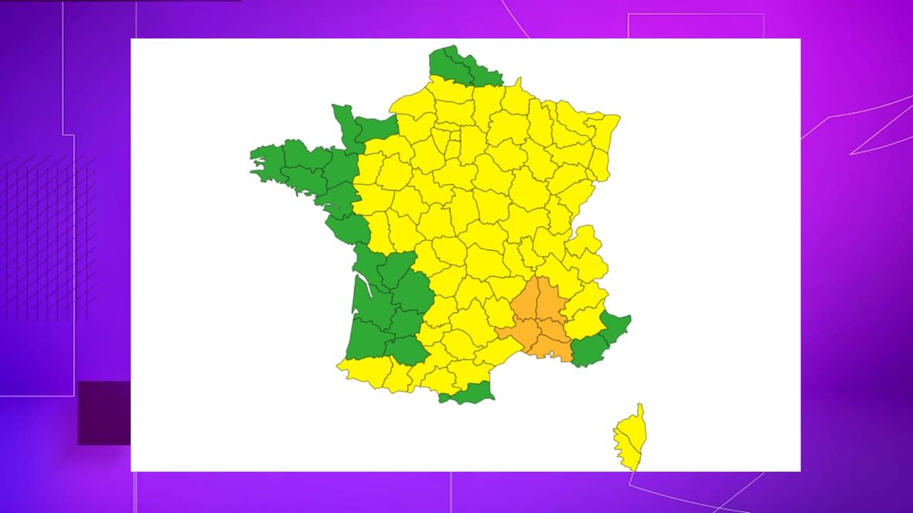 Les orages perdent de leur intensité, 8 départements du sud de la France toujours en vigilance orange pluie-inondation ou canicule