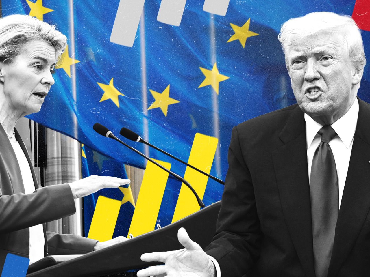 les Français soutiennent nettement une riposte européenne contre Donald Trump.