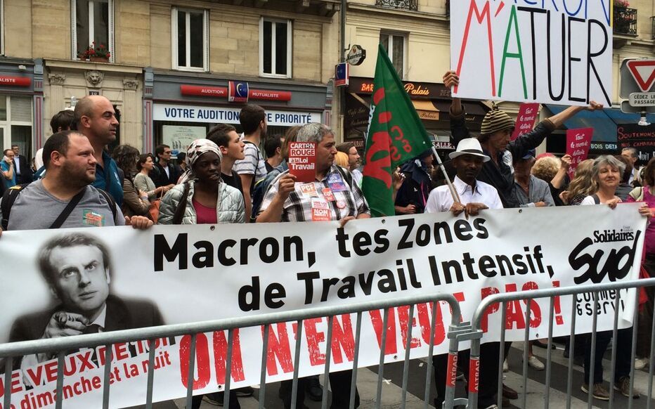 Manifestation en France contre la loi d'orientation agricole de Macron