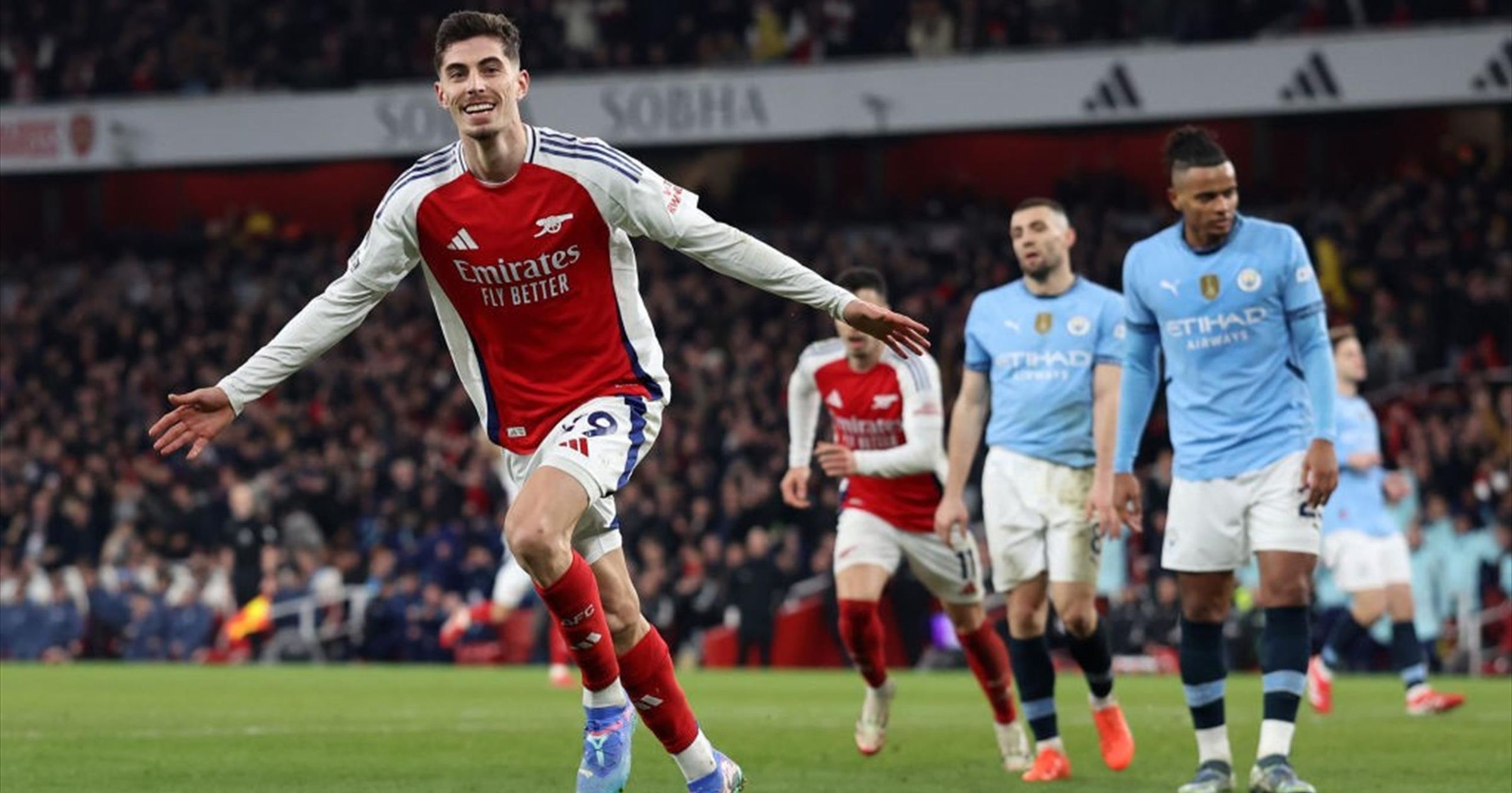 Arsenal humilie Manchester City (5-1) : les Gunners écrasent les Citizens en Premier League