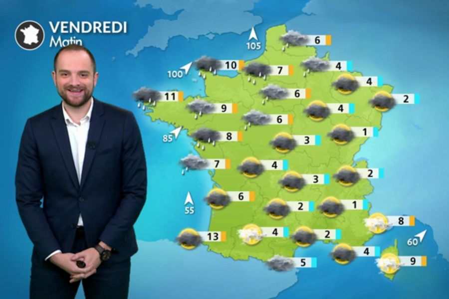 Alerte aux fortes pluies dans le nord-ouest de la France pour le 24 janvier