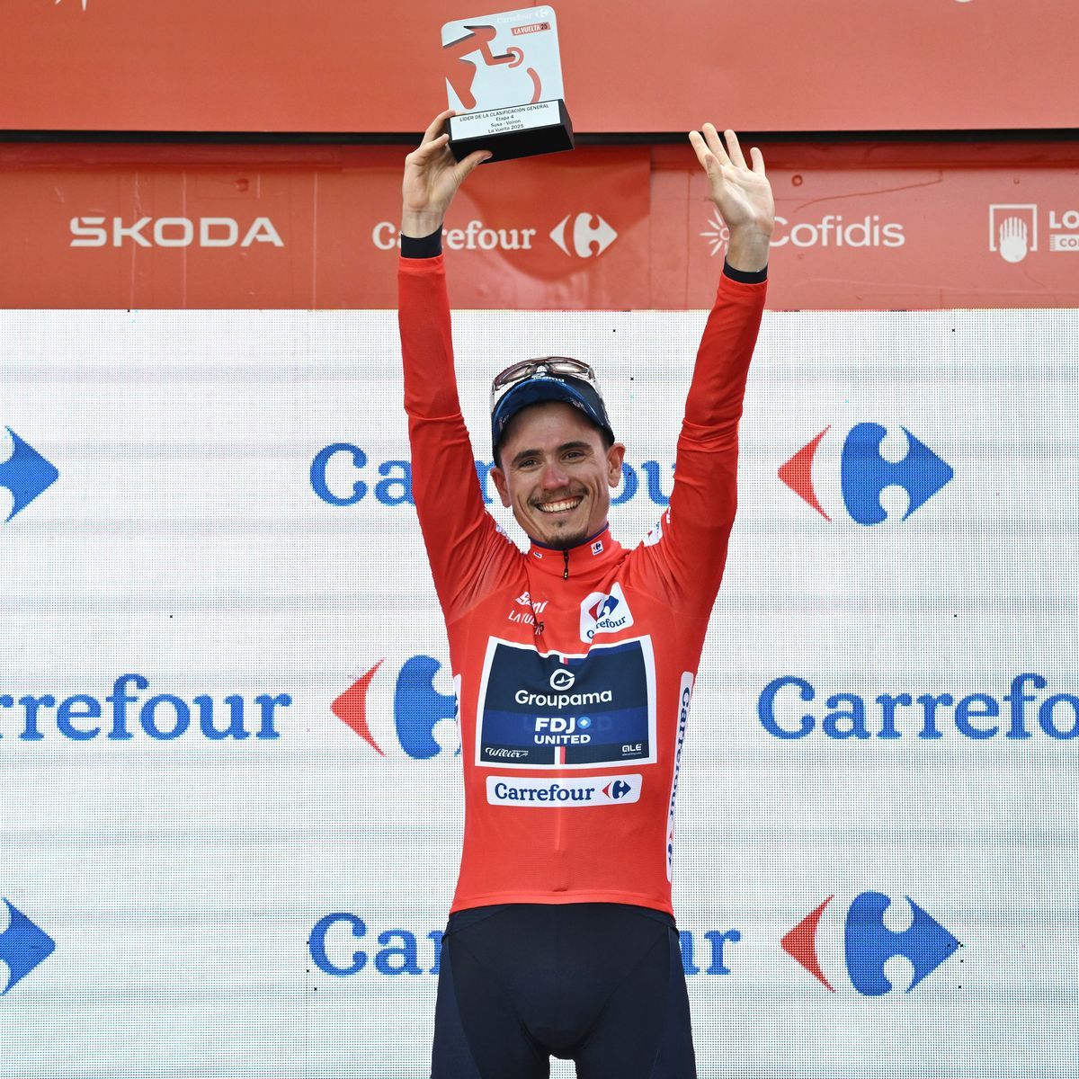 David Gaudu s’empare du maillot rouge de leader de la Vuelta après l’étape à Voiron