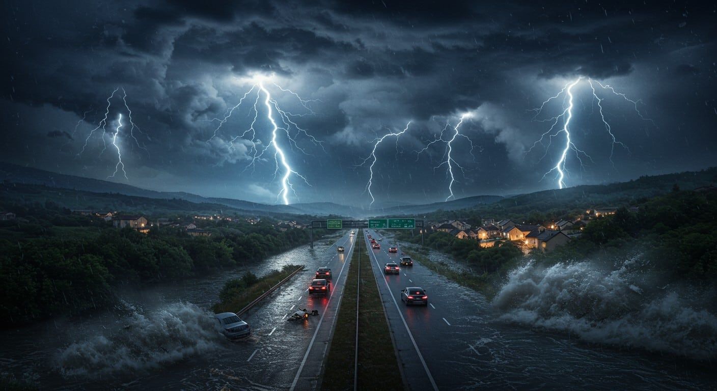 Orages et inondations dans le centre-est de la France, le climat sous tension
