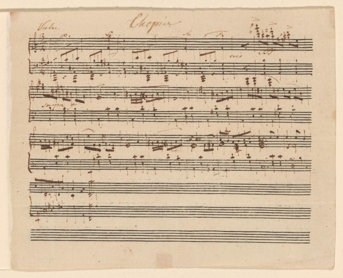 La Pologne acquiert un manuscrit rare de Frédéric Chopin