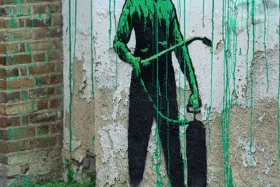 OMONDO CULTURE - Banksy dévoile une fresque géante sur le changement climatique au cœur de Paris